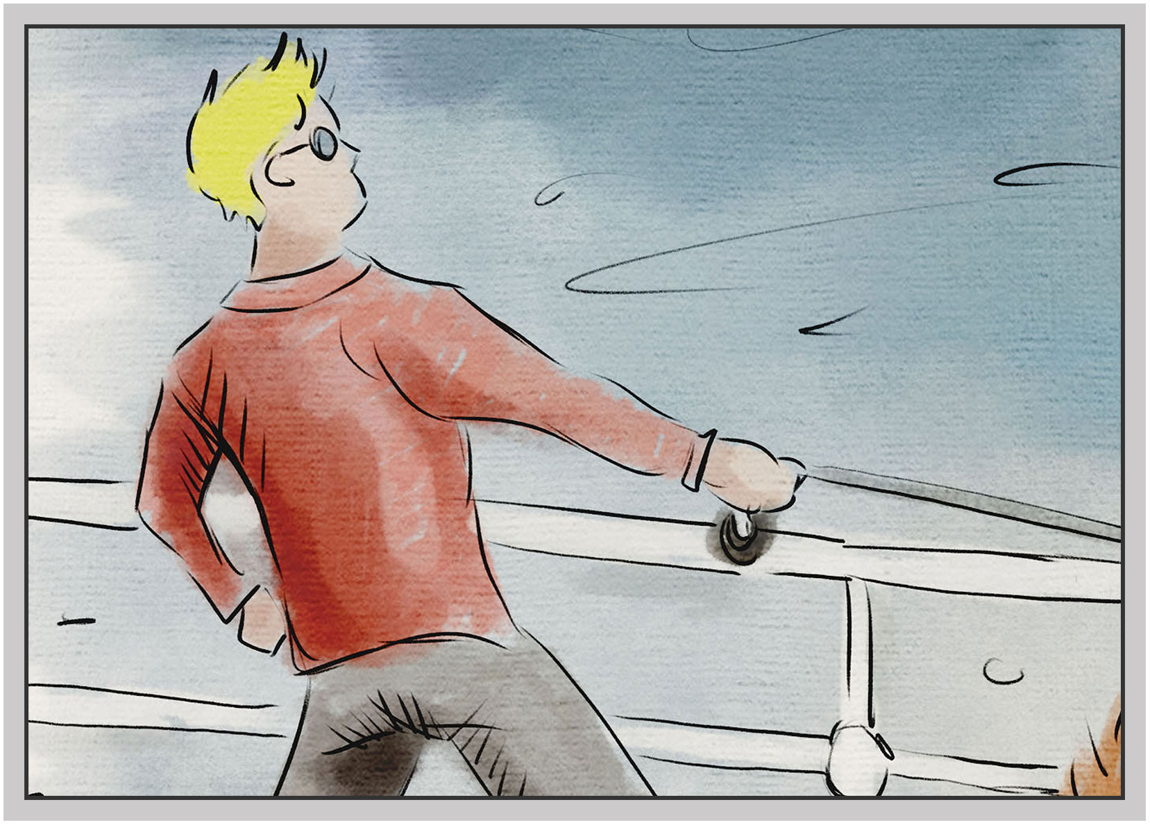 line and wash