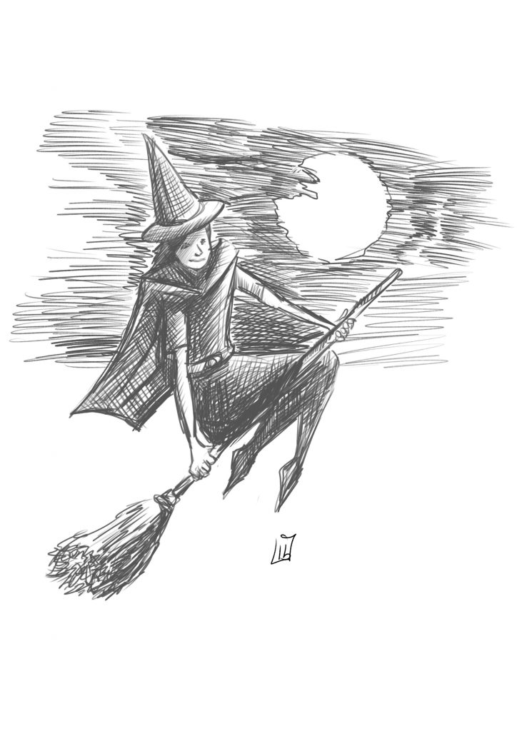 Witch and her broom