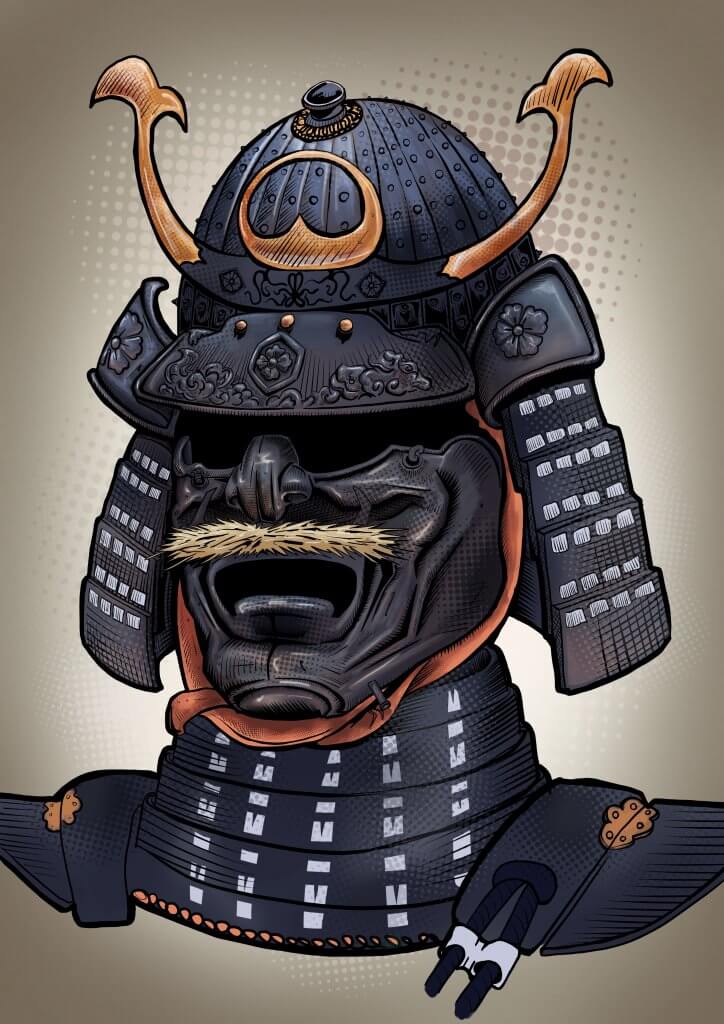 samurai finished artwork
